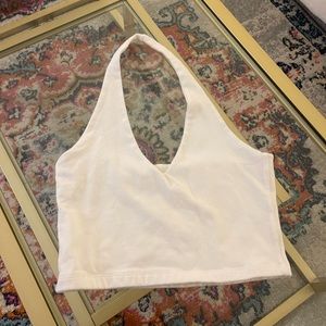 Brandy Melville white halter top
